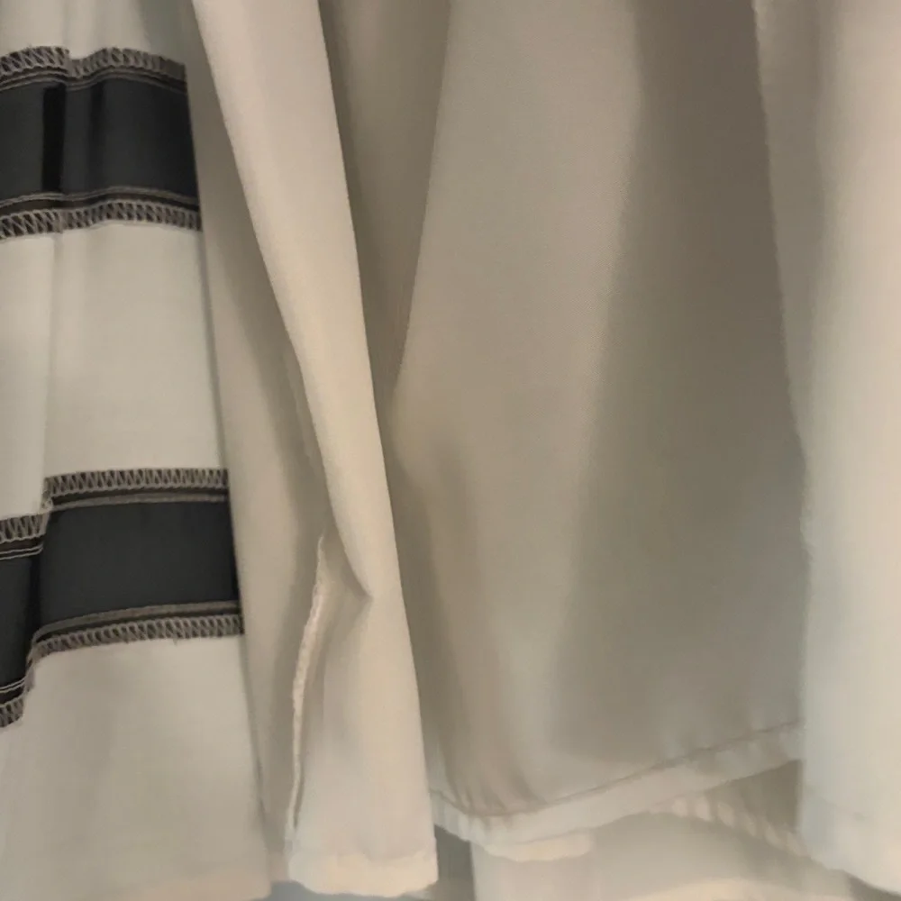 Nicole by Nicole Miller Black and White Striped Circle Skirt,‎ size 16